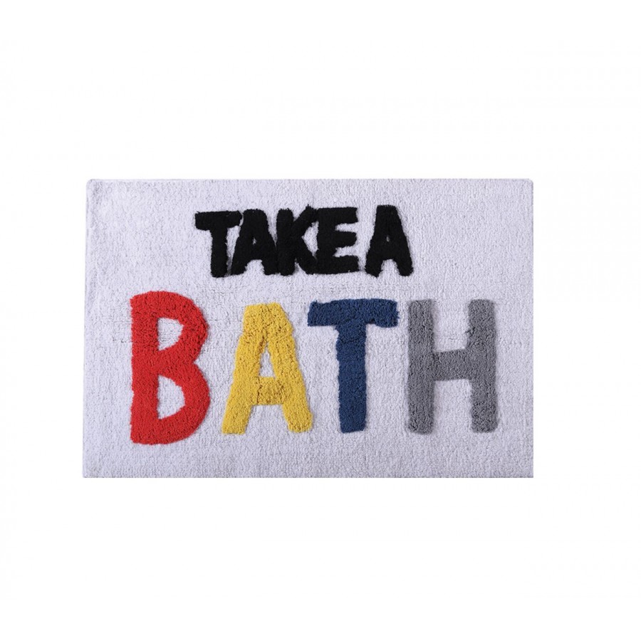 Χαλάκι Μπάνιου Take A Bath 60X90 White Nef-Nef