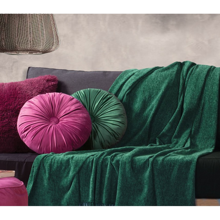 Διακοσμητικό Ριχτάρι Πολυθρόνας Dorian 130X160 Green Nef-Nef