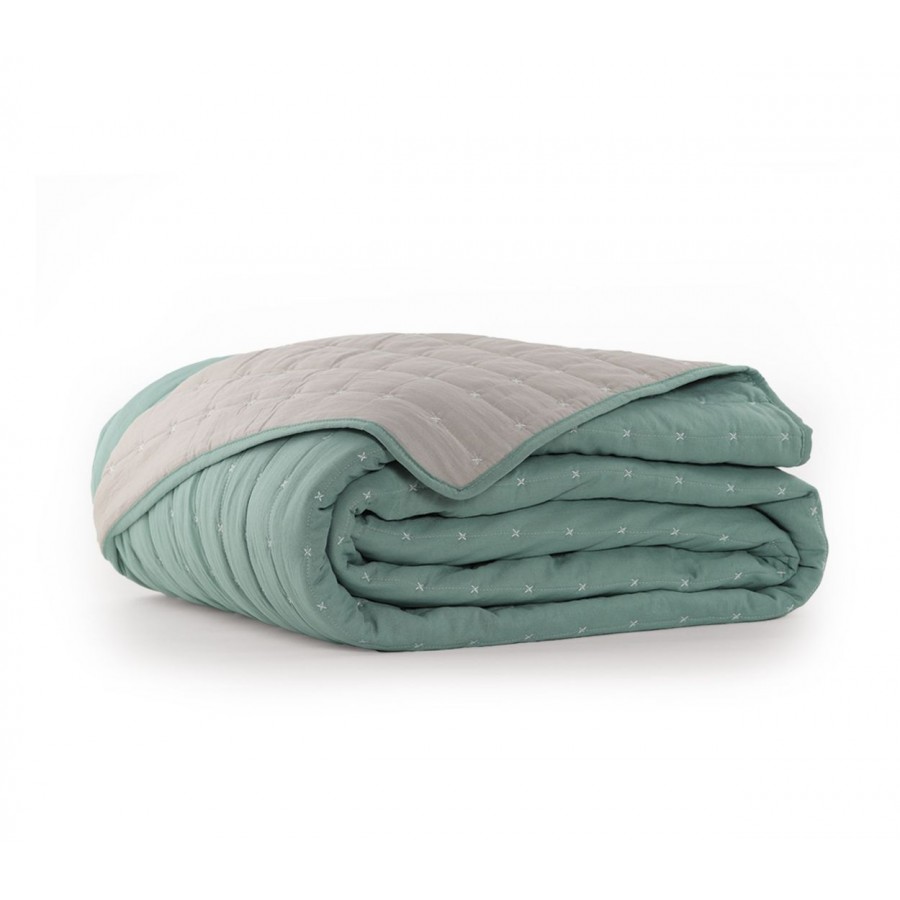 Κουβερλί Μονό Bicolor 22 160X220 Green Beige Nef-Nef