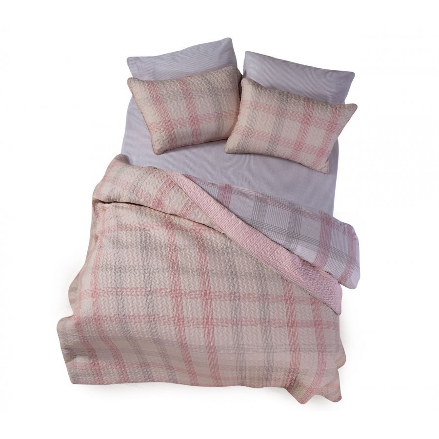 Κουβερλί Μονό Bradford 180X220 Pink Nef-Nef Κουβερλί Μονό Bradford 180X220 Pink Nef-Nef