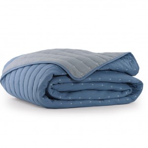 Κουβερλί Υπέρδιπλο Bicolor 22 220X240 Blue Grey Nef-Nef