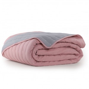 Κουβερλί Υπέρδιπλο Bicolor 22 220X240 Pink Grey Nef-Nef