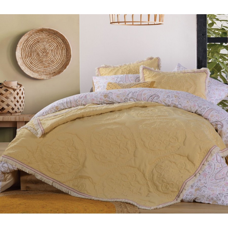Κουβερλί Υπέρδιπλο Lola 230X240 Yellow Nef-Nef Κουβερλί Υπέρδιπλο Lola 230X240 Yellow Nef-Nef