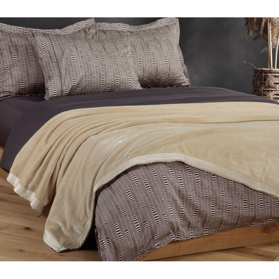 Κουβέρτα Υπέρδιπλη Velosso 230X240 Beige Nef-Nef