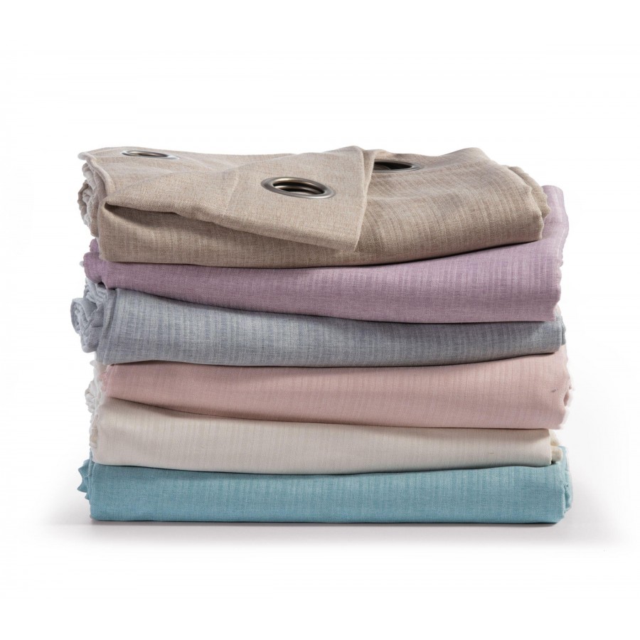 Κουρτίνα Δωματίου Με Κρίκους Stellina 140X265 Beige Nef-Nef