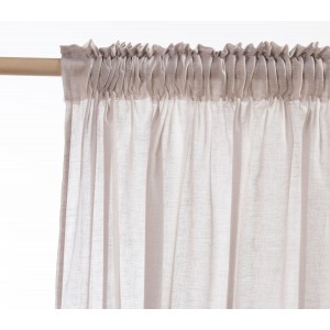 Κουρτίνα Δωματίου Με Τρέσα Dione Mocca 140X270 Nef-Nef