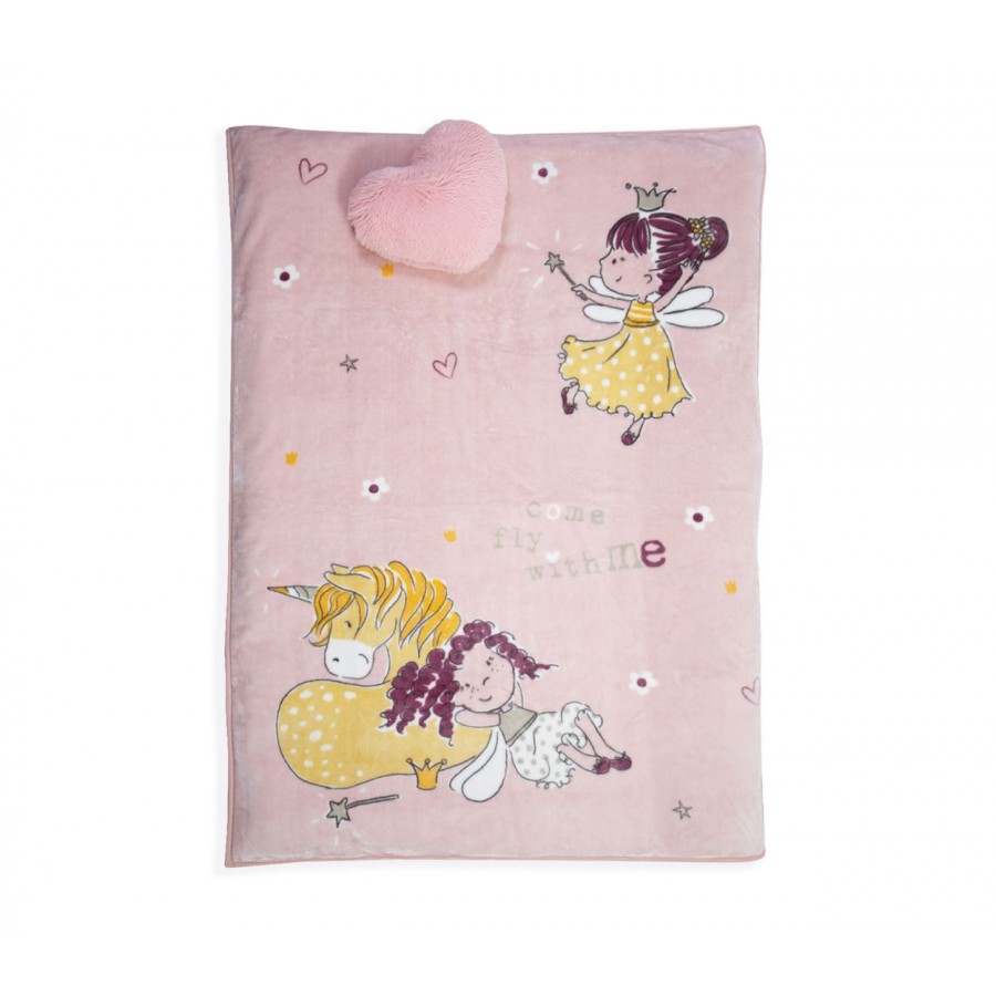 Παιδική Κουβέρτα Μονή Friendship 160X220 Pink Nef-Nef