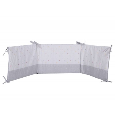 Πάντα Κούνιας Little Star 60+67+60X40 Grey Nef-Nef Πάντα Κούνιας Little Star 60+67+60X40 Grey Nef-Nef