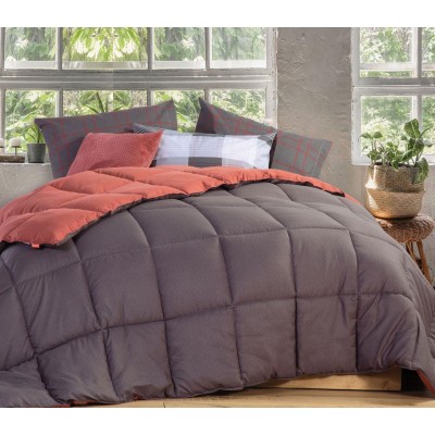 Πάπλωμα Μονό Bicolor 160X220 Anthracite Terra Nef-Nef Πάπλωμα Μονό Bicolor 160X220 Anthracite Terra Nef-Nef