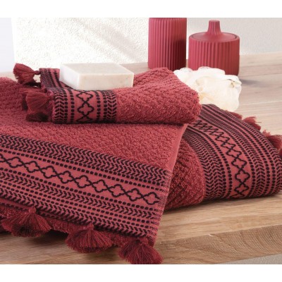 Πετσέτα Μπάνιου Insignia 70X140 Bordo Nef-Nef Πετσέτα Μπάνιου Insignia 70X140 Bordo Nef-Nef