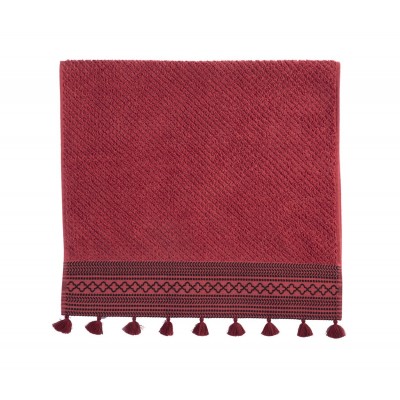 Πετσέτα Προσώπου Insignia 50X90 Bordo Nef-Nef Πετσέτα Προσώπου Insignia 50X90 Bordo Nef-Nef