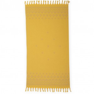 Πετσέτα Θαλάσσης Pestemal Graham Yellow 90X170 Nef-Nef