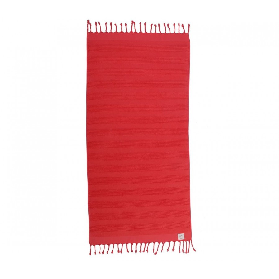 Πετσέτα Θαλάσσης Ζακάρ Expression Red 80X160 Nef-Nef
