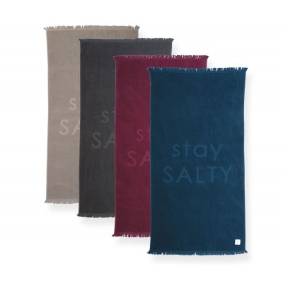 Πετσέτα Θαλάσσης Ζακάρ Stay Salty Grey 90X170 Nef-Nef