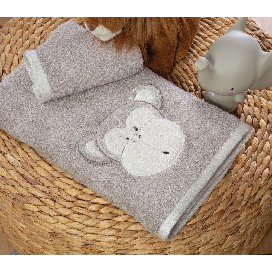 Πετσέτες Σετ 2 Τεμαχίων Amazon 30X50-70X140 Beige Nef-Nef Πετσέτες Σετ 2 Τεμαχίων Amazon 30X50-70X140 Beige Nef-Nef