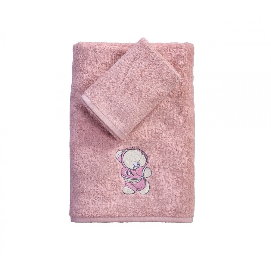 Πετσέτες Σετ 2 Τεμαχίων Forever Friends Little Things 30X50-70X140 Pink Nef-Nef Πετσέτες Σετ 2 Τεμαχίων Forever Friends Little Things 30X50-70X140 Pink Nef-Nef