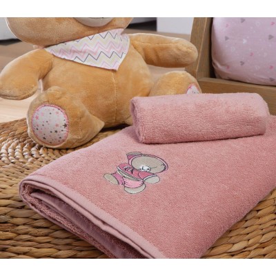 Πετσέτες Σετ 2 Τεμαχίων Forever Friends Little Things 30X50-70X140 Pink Nef-Nef Πετσέτες Σετ 2 Τεμαχίων Forever Friends Little Things 30X50-70X140 Pink Nef-Nef
