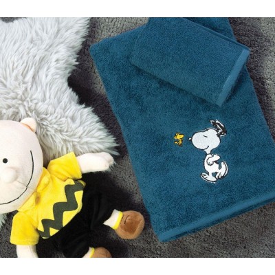 Πετσέτες Σετ 2 Τεμαχίων Snoopy Enjoy 30X50-70X140 Blue Nef-Nef
