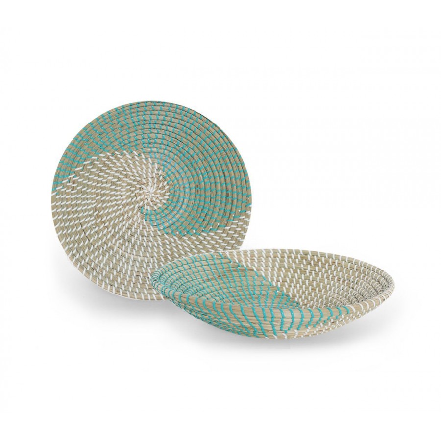 Πιάτο Τοίχου Seagrass Persia Δ 36X7 Petrol Nef-Nef