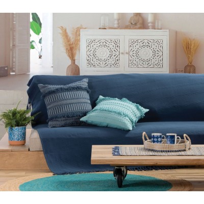 Ριχτάρι Πολυθρόνας Fargo Blue 180X180 Blue Nef-Nef