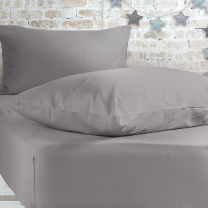 Σεντόνι Μακό King Size Jersey 180X200+35 726-Light Gray Nef-Nef