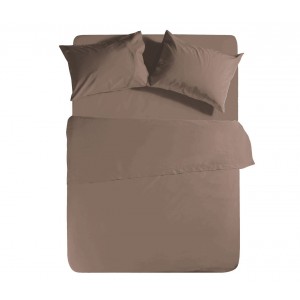 Σεντόνι Υπέρδιπλο Basic 1185-Mocca 240X270 Nef-Nef