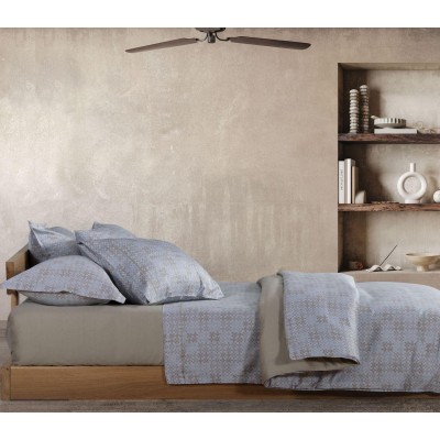 Σετ Παπλωματοθήκη Υπέρδιπλη Roan 240X230 Grey Nef-Nef