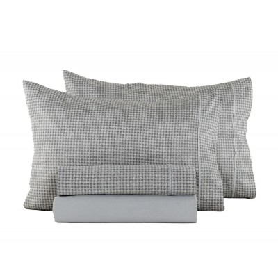 Σετ Σεντόνια Υπέρδιπλα Dexter 240X270 Grey Green Nef-Nef