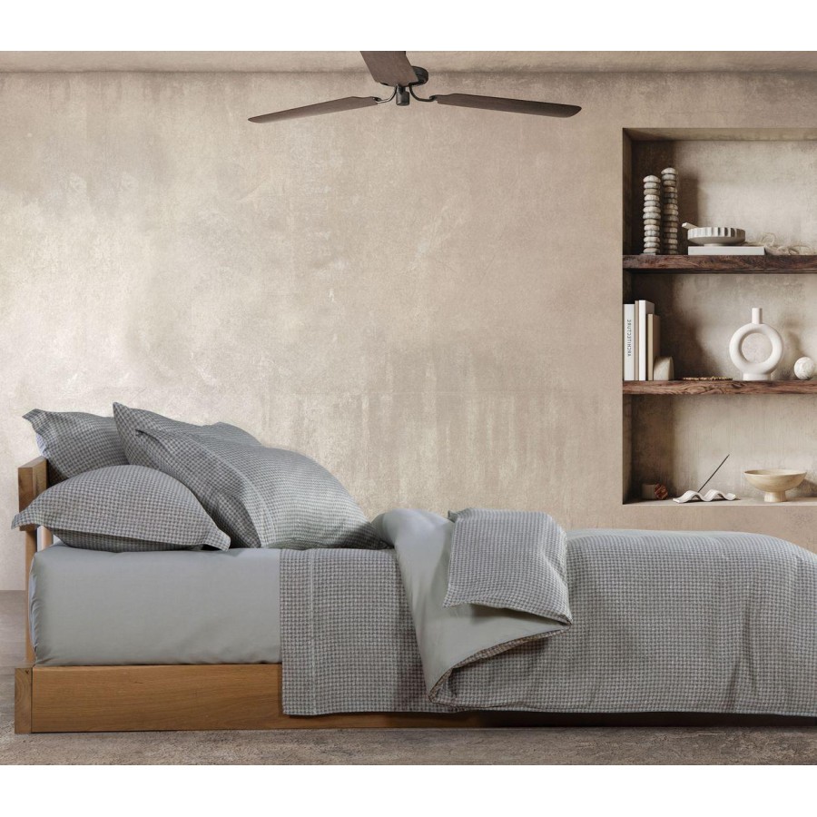 Σετ Σεντόνια Υπέρδιπλα Dexter 240X270 Grey Green Nef-Nef