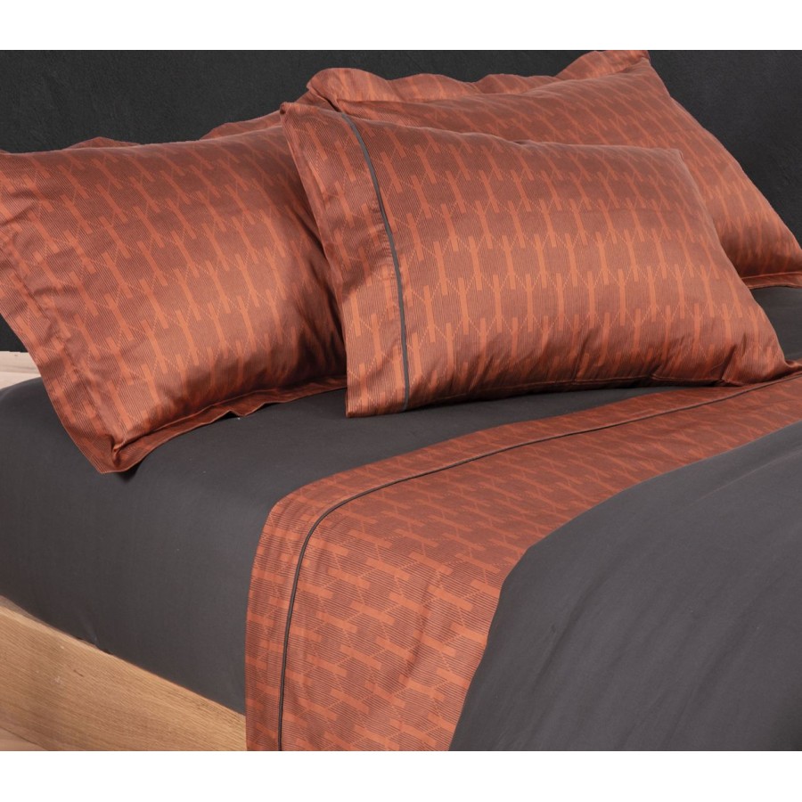 Σετ Σεντόνια Υπέρδιπλα Odisha 240Χ270 Terracotta Nef-Nef