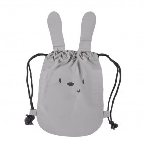 Τσαντάκι Πλάτης Hello World 25X35 Grey Nef-Nef