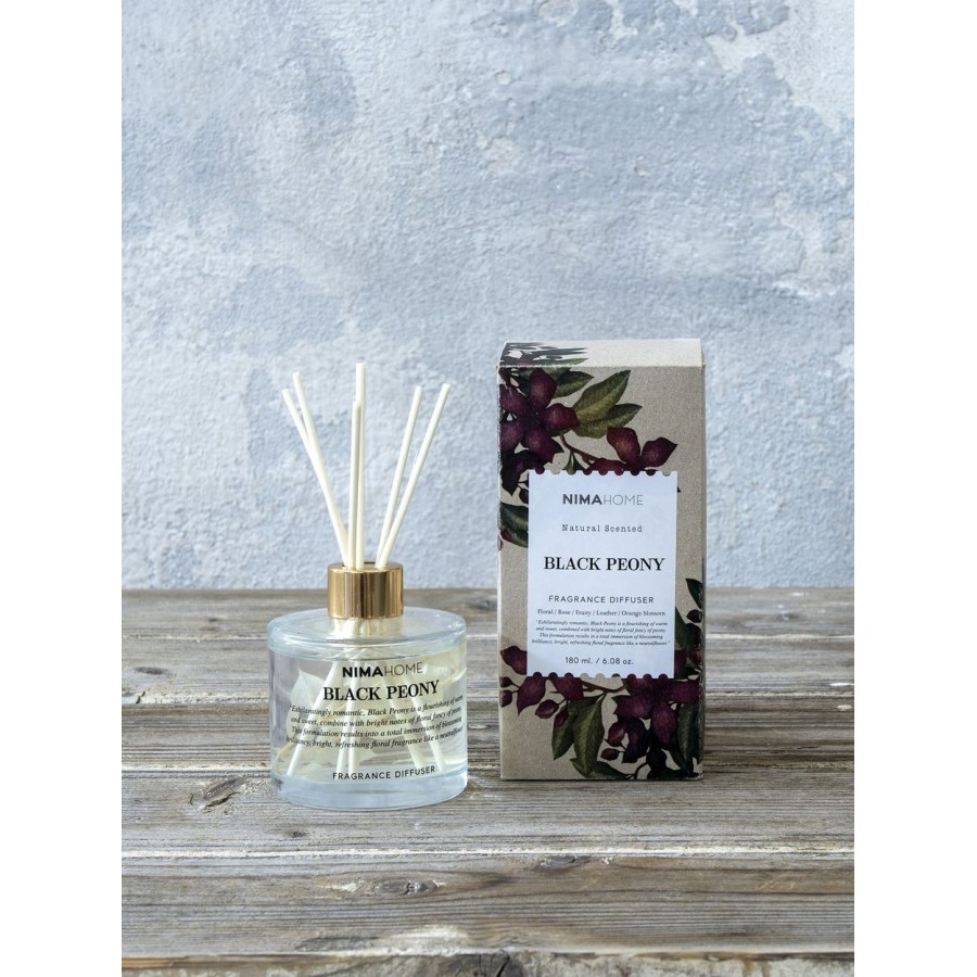 Αρωματικό Χώρου με Στικ 180ml Black Peony Nima Home