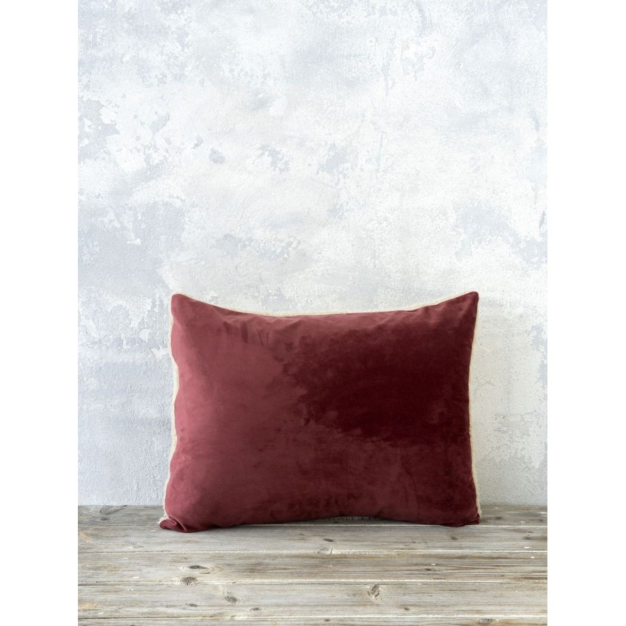 Διακοσμητικό μαξιλάρι 40X60 Nuan Wine Red Light Beige Nima Home