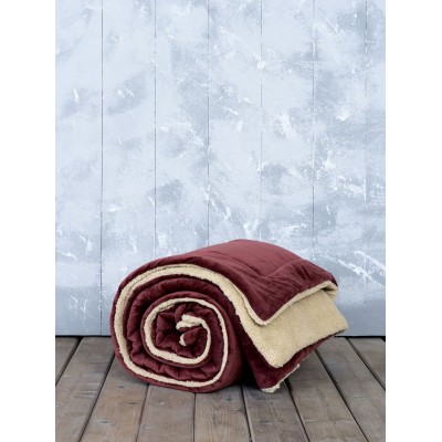 Κουβεροπάπλωμα Υπέρδιπλο 220X240 Nuan Wine Red Light Beige Nima Home Κουβεροπάπλωμα Υπέρδιπλο 220X240 Nuan Wine Red Light Beige Nima Home