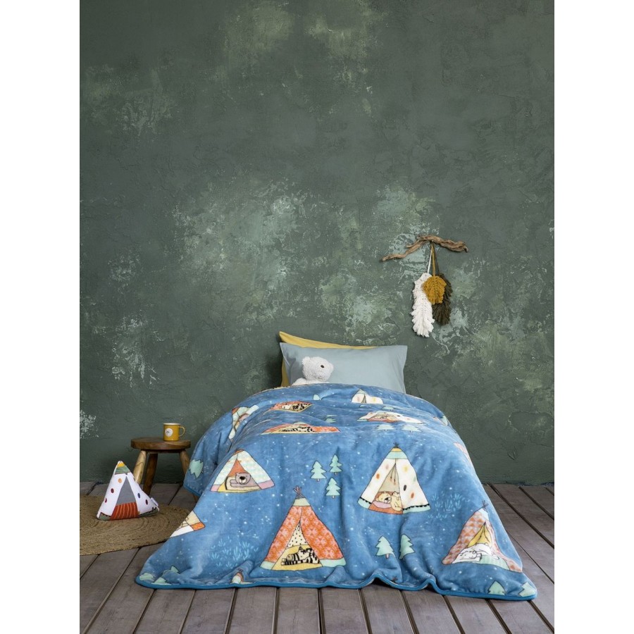 Κουβέρτα Βελουτέ Παιδική Μονή 160X220 Tippietie Nima Home