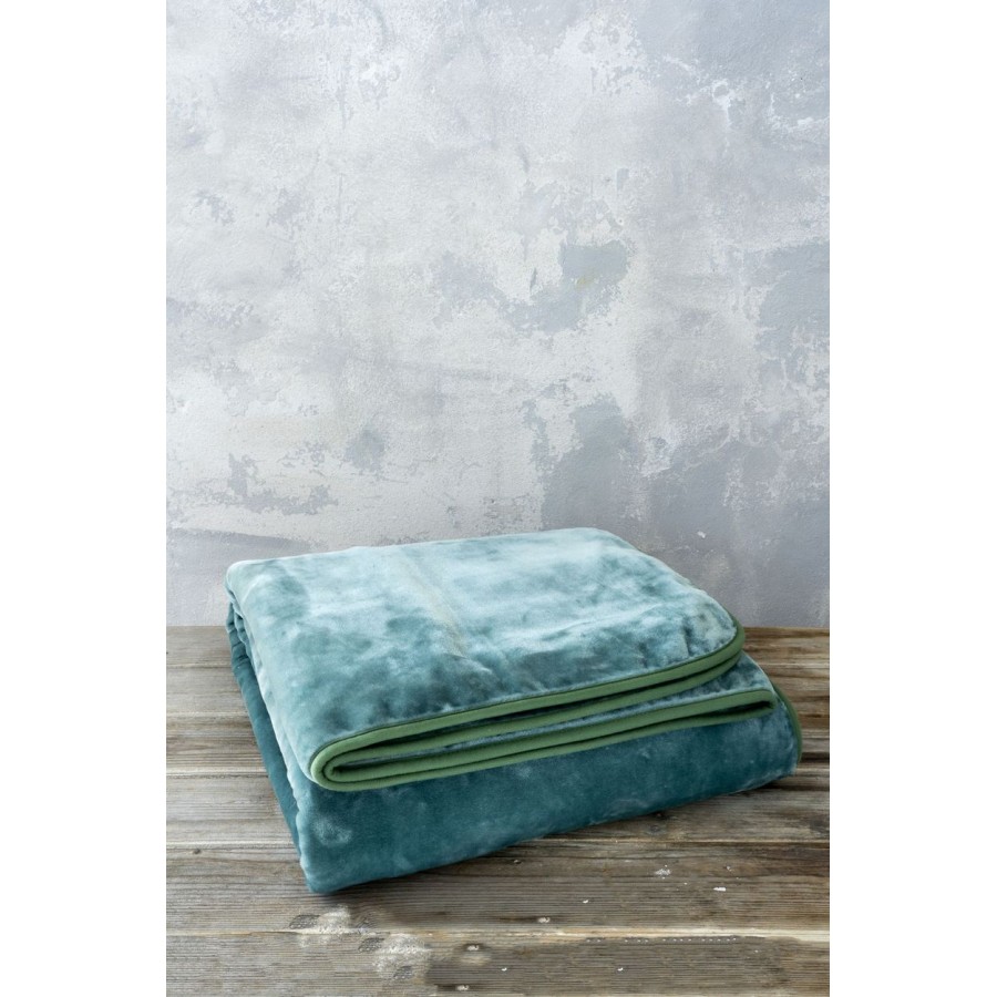 Κουβέρτα Βελουτέ Υπέρδιπλη 220X240 Coperta Green Nima Home Κουβέρτα Βελουτέ Υπέρδιπλη 220X240 Coperta Green Nima Home