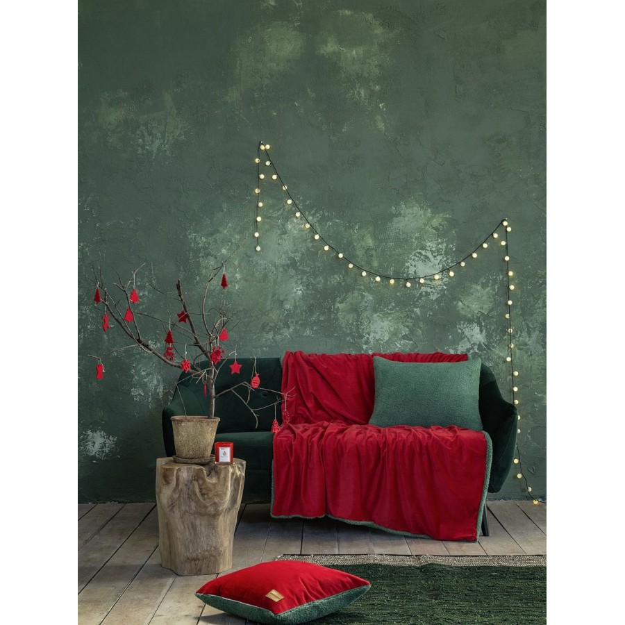 Κουβέρτα καναπέ 130X170 Nuan Red Green Nima Home
