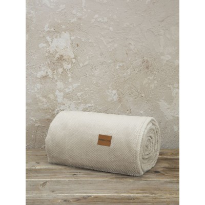 Κουβέρτα καναπέ Jacquard Mellow Light Beige 130X170 Nima Home