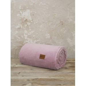 Κουβέρτα καναπέ Jacquard Mellow Pink 130X170 Nima Home