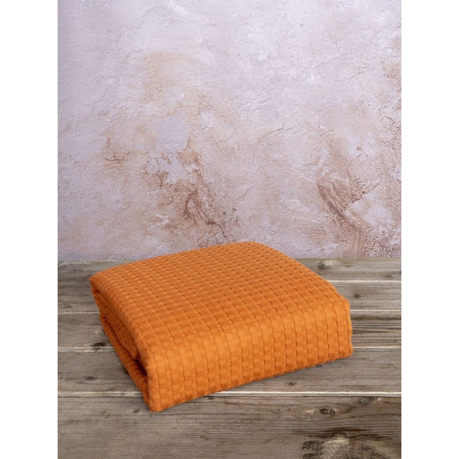 Κουβέρτα King Size Habit Deep Orange 240X260 Nima Home