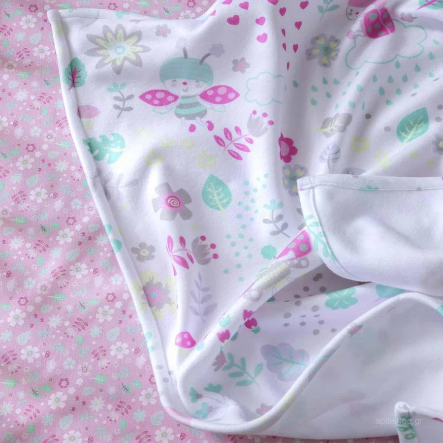 Κουβέρτα Κούνιας Βελουτέ 4 Εποχών Apiary 110X140 Nima Home Κουβέρτα Κούνιας Βελουτέ 4 Εποχών Apiary 110X140 Nima Home