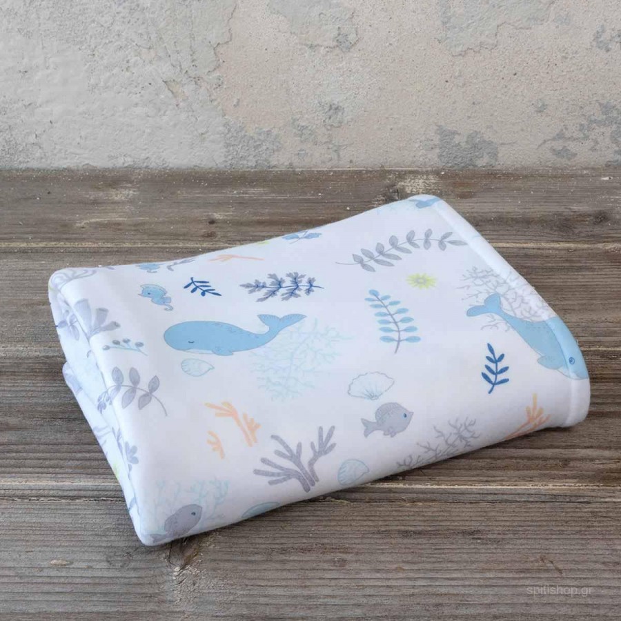Κουβέρτα Κούνιας Βελουτέ 4 Εποχών Baleen 110X140 Nima Home