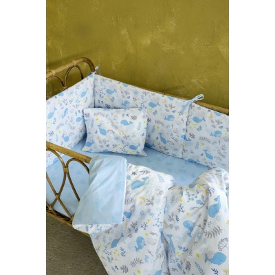 Κουβέρτα Κούνιας Βελουτέ 4 Εποχών Baleen 110X140 Nima Home