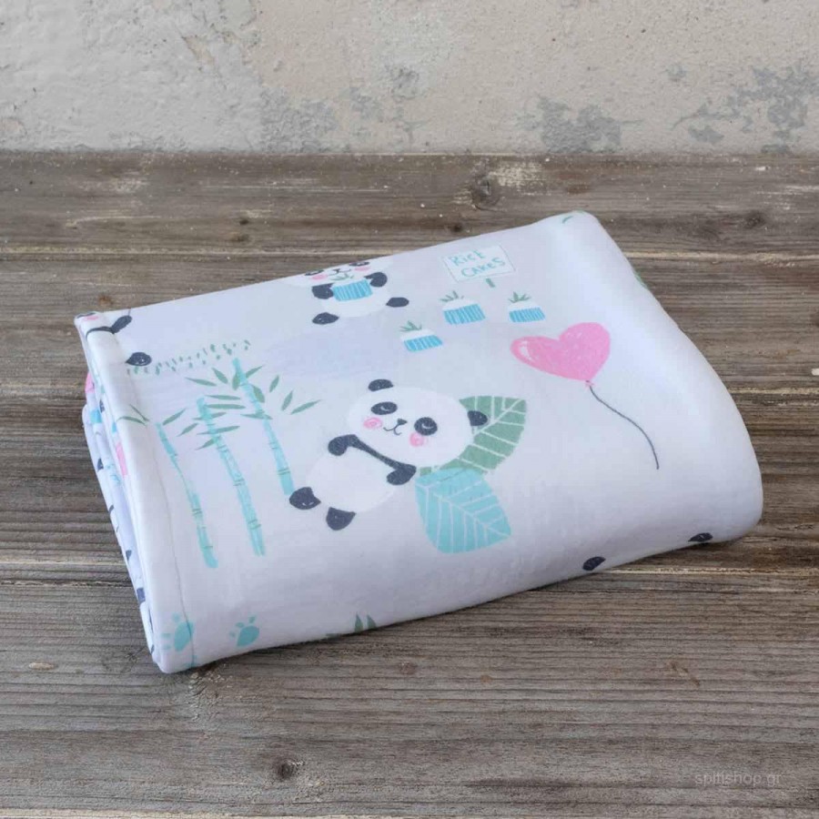 Κουβέρτα Κούνιας Βελουτέ 4 Εποχών Lola Panda 110X140 Nima Home Κουβέρτα Κούνιας Βελουτέ 4 Εποχών Lola Panda 110X140 Nima Home