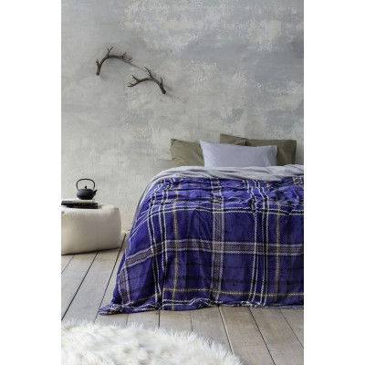 Κουβέρτα Μονή 150X220 Kester Blue Nima Home
