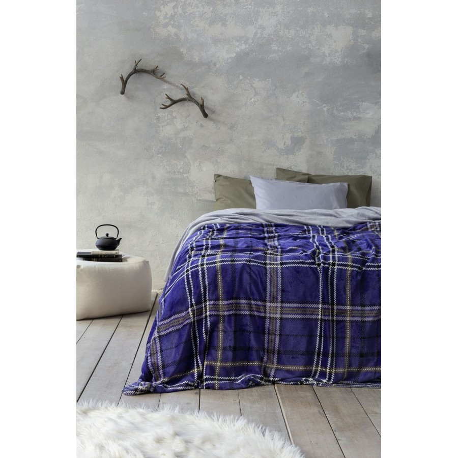 Κουβέρτα Μονή 150X220 Kester Blue Nima Home