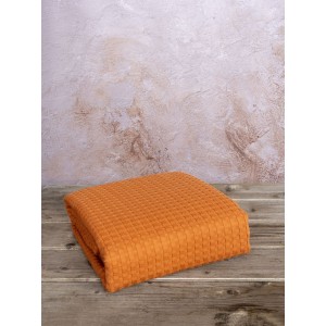 Κουβέρτα Μονή Habit Deep Orange 160X240 Nima Home