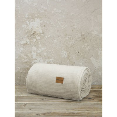 Κουβέρτα Μονή Jacquard Mellow Light Beige 150X220 Nima Home