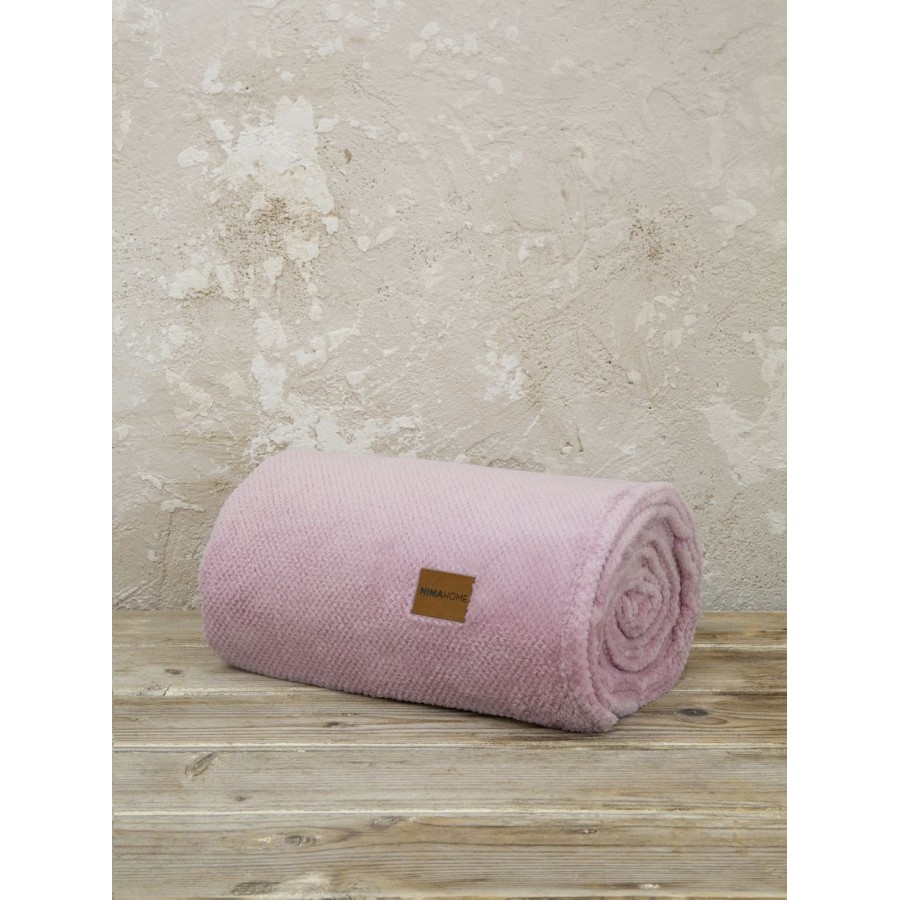 Κουβέρτα Μονή Jacquard Mellow Pink 150X220 Nima Home