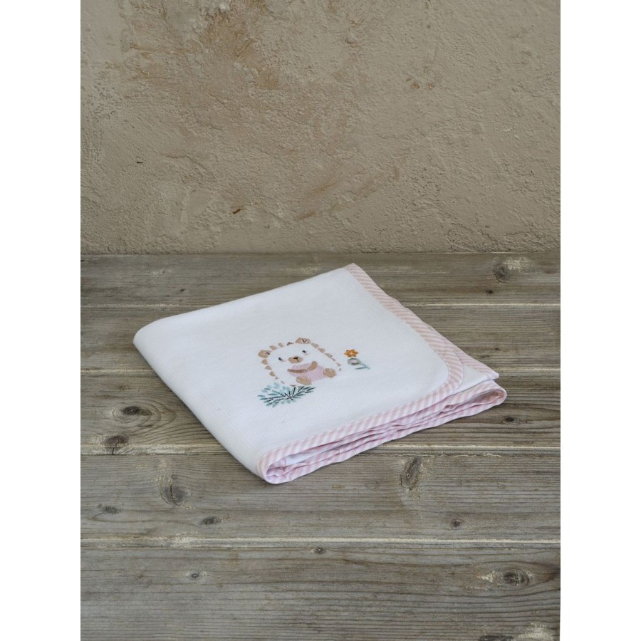 Κουβέρτα Πικέ Αγκαλιάς Hello Baby 80X110 Nima Home Κουβέρτα Πικέ Αγκαλιάς Hello Baby 80X110 Nima Home
